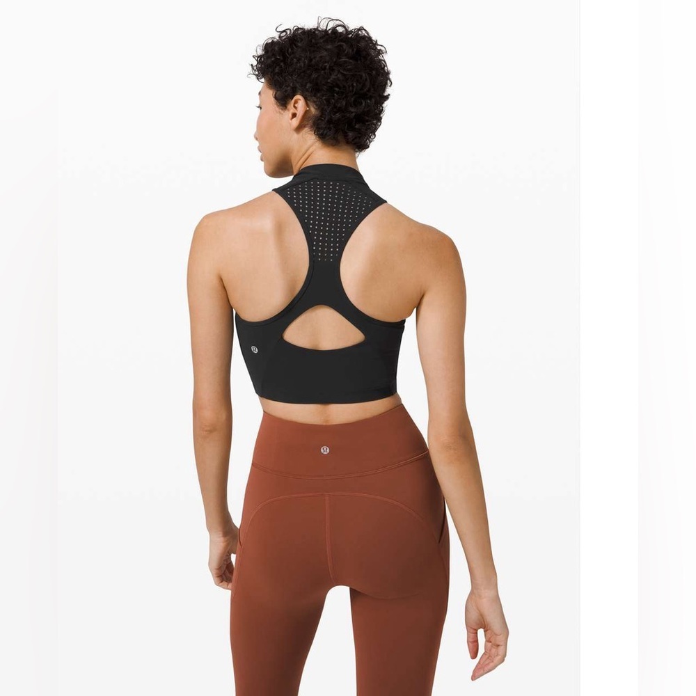 Lululemon Unleash Strength Bra Medium Support B/C Cup in Black Size 4 Activewear - Picture 2 of 11